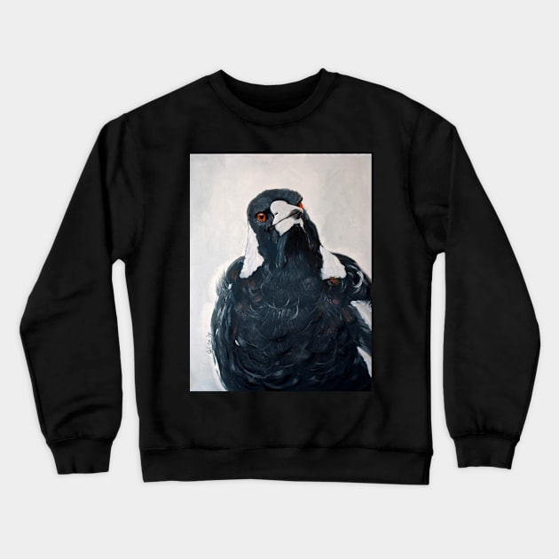 Inquisitive Magpie Crewneck Sweatshirt by Krusty